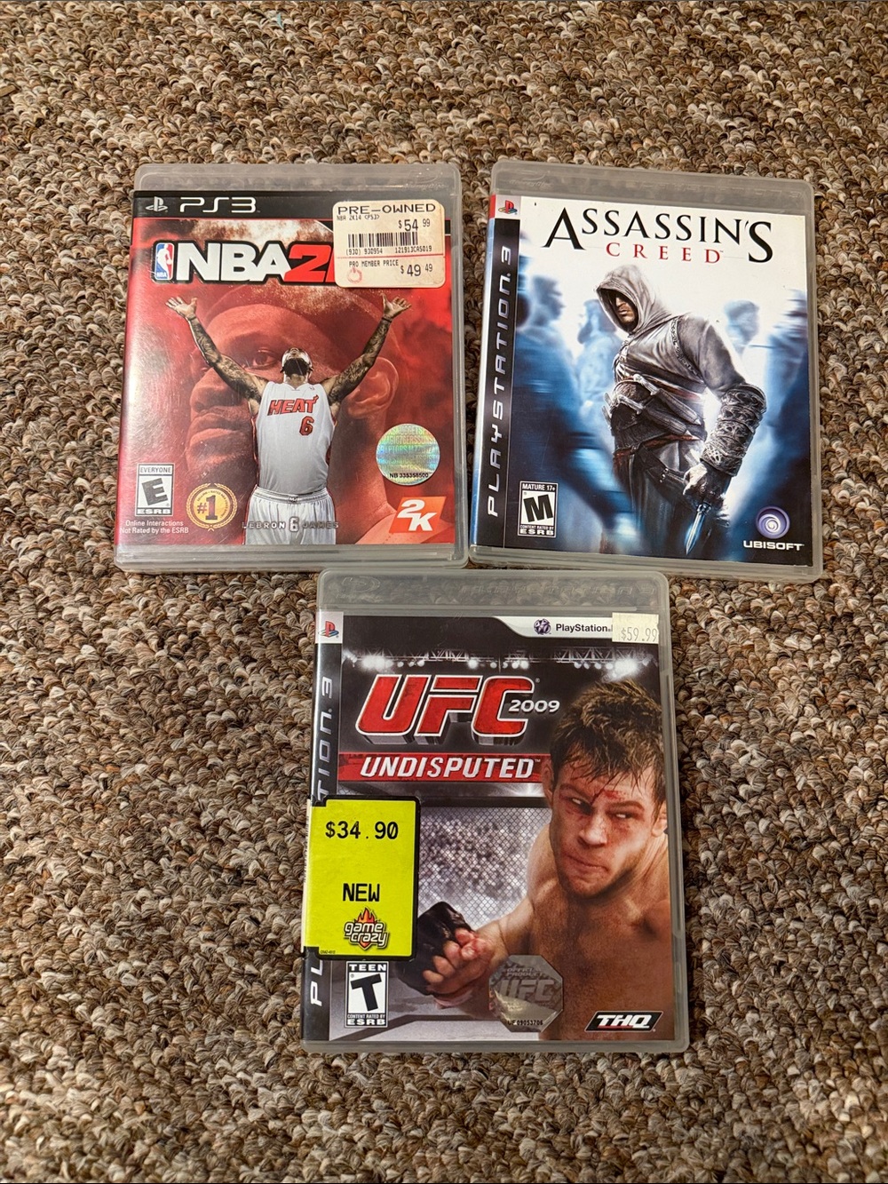 PlayStation 3 Games , set of 3